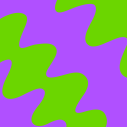 illustratie van diagonale kronkels in paars en groen