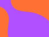 illustratie kegel in oranje en paars
