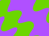 illustratie van diagonale kronkels in paars en groen