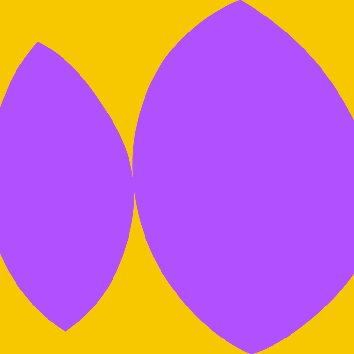 Illustratie in geel en paars