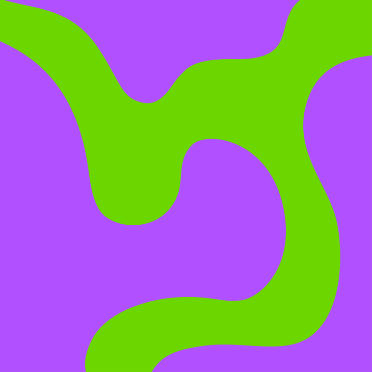 illustratie van kronkelvorm in paars en groen