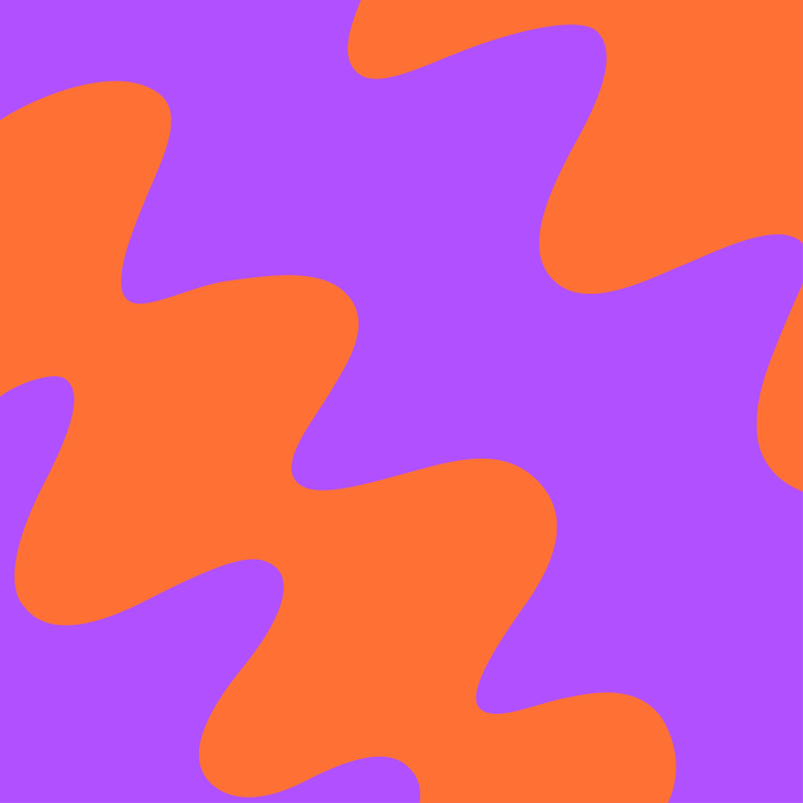 illustratie van diagonale kronkels in paars en oranje