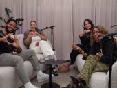 dames heer in podcast paars